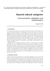 14 Beyond cultural categories - interculturalcommunicationlasalle