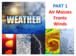 PART 1 Air Masses Fronts Winds