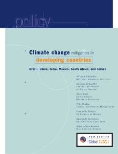 Climate change mitigation in developing countries
