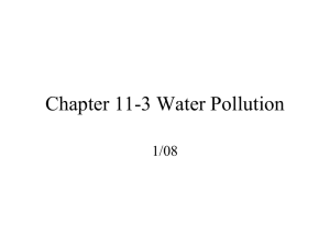Chapter 11-3 Water Pollution - Room N-60