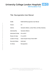 Neurogenetics User Manual