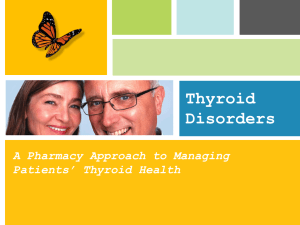 Begin course now - Thyroid Foundation of Canada