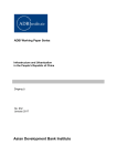 Infrastructure and Urbanization in the People`s Republic of China