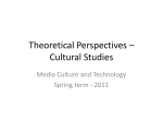 Theoretical Perspectives * Cultural Studies