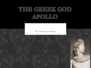 the greek god apollo - Bryant Middle School