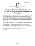SOP #11 Acoustic Startle and Pre