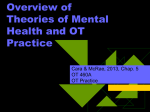 Week Three 7 11 12 Overview of Psychological Theories and OT