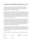 Collaborative Treatment Relationship Agreement (Sample)