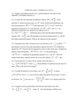 CHEM 442 Lecture 15 Problems (see reverse) 15