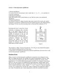 1 Lecture: 2 Thermodynamic equilibrium 1