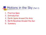 (Part I) 1. Practice Quiz 2. Introduction 3. Earth Spins Around Its Axis