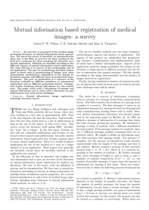 Mutual information based registration of medical images: a survey