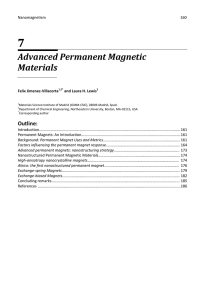 Advanced Permanent Magnetic Materials