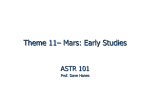 Mars: Early Studies (PowerPoint)