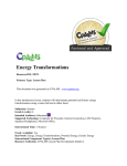 Energy Transformations