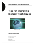 Tips for Improving Memory Techniques