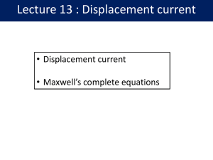 Displacement Current