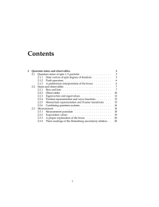 Chapter 2 Quantum states and observables - FU Berlin