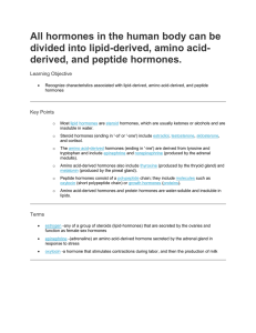 Amino acid-derived hormones