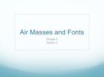Air Masses and Fonts