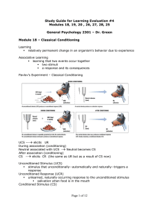 Study Guide for Learning Evaluation #4