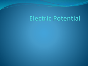 Lecture 4 Electric Potential