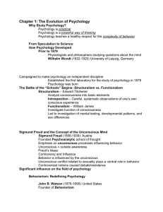 Chapter 1: The Evolution of Psychology