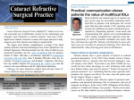Cataract Refractive Surgical Practice