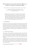 Observational Versus Trial and Error Effects in a - FORTH-ICS