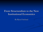 From Structuralism to the New Institutional Economics