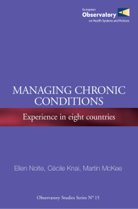 Managing chronic conditions - WHO/Europe