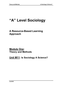 Is Sociology A Science?