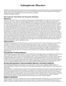 Schizophrenic Disorders