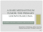 a rare mediastinum tumor: the primary leiomyosarcoma