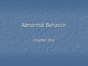 Abnormal Behavior