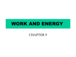 WORK AND ENERGY