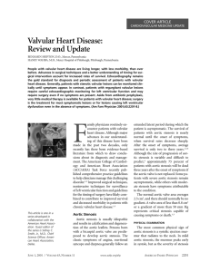 Valvular Heart Disease: Review and Update