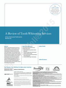 A Review of Tooth Whitening Services