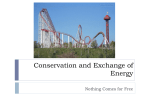 Conservation and Exchange of Energy