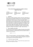 Forces and movement of small water droplets in oil due to applied