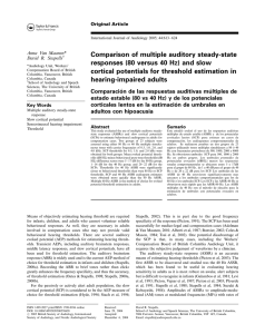 Comparison of multiple auditory steady
