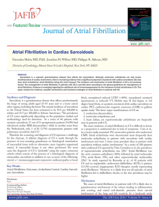Atrial Fibrillation in Cardiac Sarcoidosis