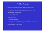 Air Mass Properties