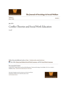 Conflict Theories and Social Work Education