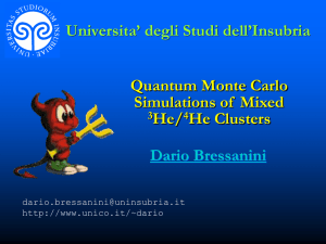 Trento 2001 - Università degli Studi dell`Insubria