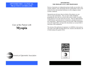 Myopia - American Optometric Association