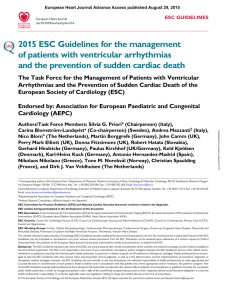 2015 ESC Guidelines for the management of