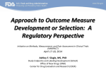 FDA Approach to Outcome Measure Development