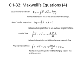 Maxwell`s Equations (4)