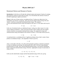 Physics 2048 Lab 7